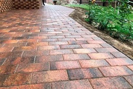Отмостки из брусчатки под ключ